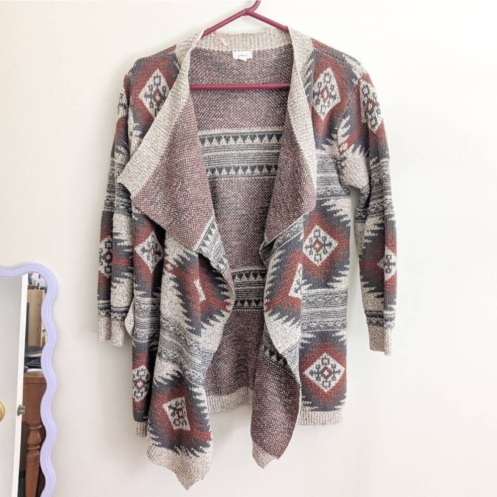 Debut Oversized Southwestern Cardigan Sweater